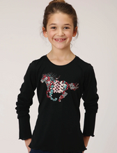 Load image into Gallery viewer, ROPER GIRLS FIVE STAR COLLECTION KNIT TEE
