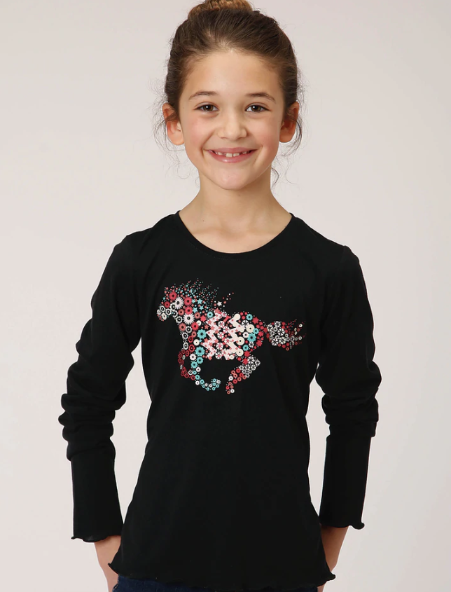 ROPER GIRLS FIVE STAR COLLECTION KNIT TEE