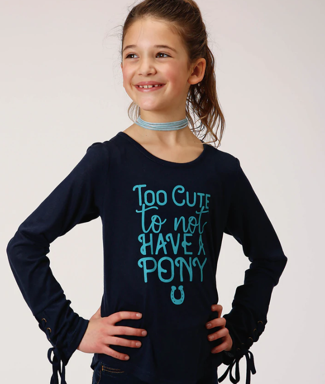 ROPER GIRLS FIVE STAR COLLECTION KNIT TEE