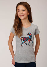 Load image into Gallery viewer, ROPER GIRLS FIVE STAR COLLECTION SHORT SLEEVE KNIT TEE
