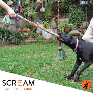 Scream 2-Knot Jumbo Rope Dog Toy
