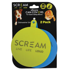 Load image into Gallery viewer, SCREAM SILICONE PET FOOD CAN COVER 2PK
