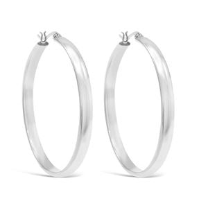 S & S 925 SS HOOP EARRINGS