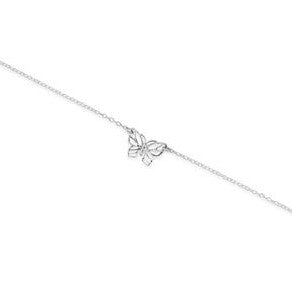 S & S 925 SS BUTTERFLY ANKLET