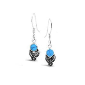 S & S 925 SS TURQUOISE EARRINGS