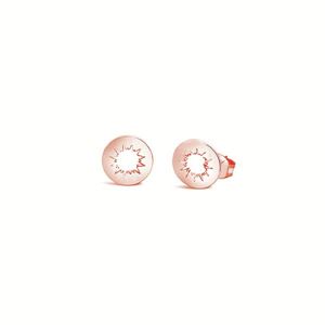 S & S 925 SS ROSE GOLD SUN STUDS 8MM