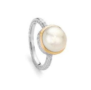 S & S SS PEARL RING