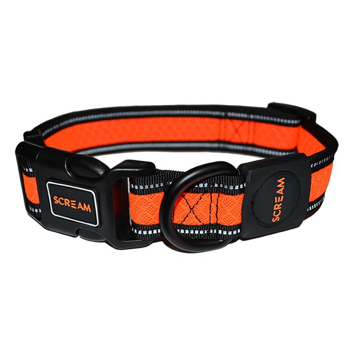 SCREAM REFLECTIVE ADJUSTABLE COLLAR 3.2CM X 42-66CM