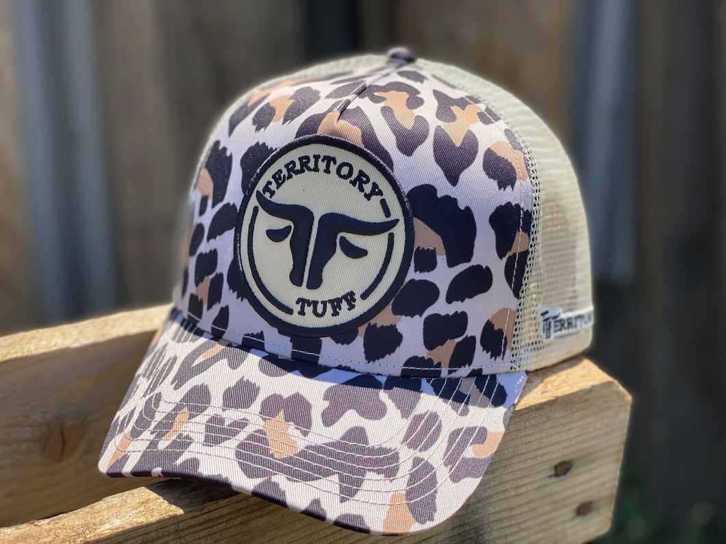 TERRITORY TUFF RIVERN (LEOPARD) TRUCKER CAP
