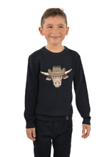 Load image into Gallery viewer, THOMAS COOK BOYS BULL HEAD CREW NECK KNIT JUMPER
