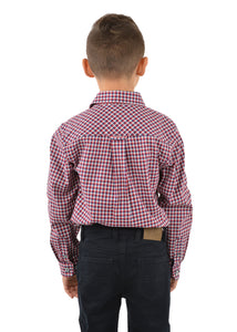 Thomas Cook Boys Hume Check 2-Pocket Long Sleeve Shirt