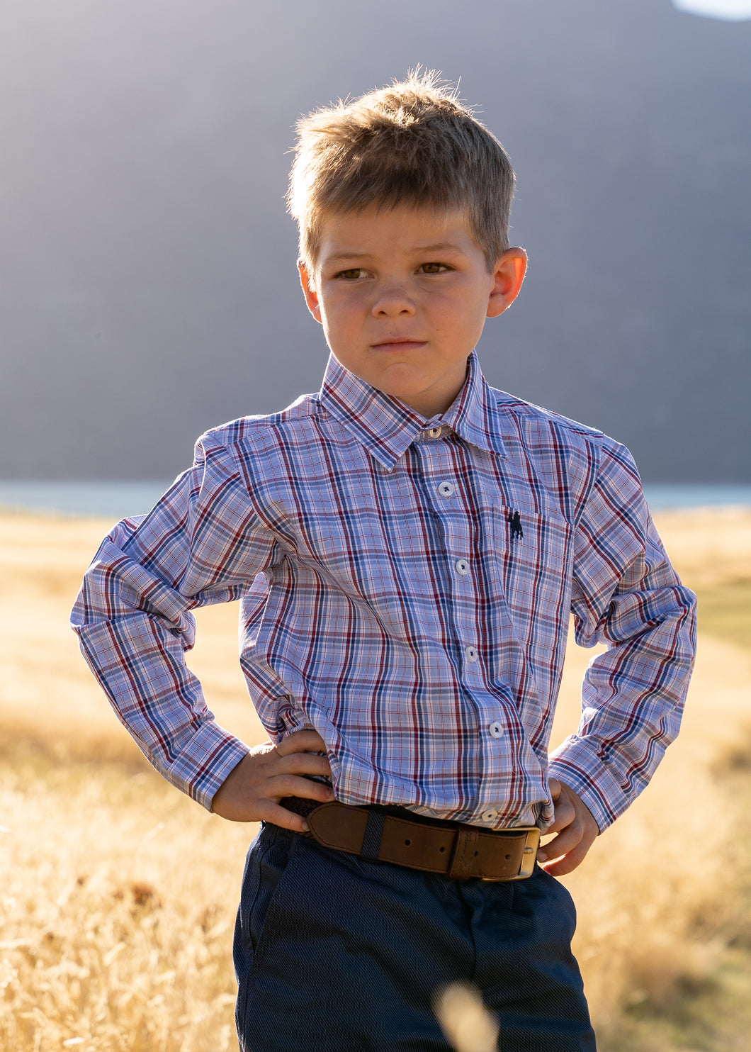 THOMAS COOK BOYS RUNDEL CHECK LONG SLEEVE SHIRT
