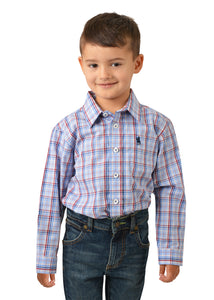 THOMAS COOK BOYS RUNDEL CHECK LONG SLEEVE SHIRT