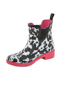 THOMAS COOK COW PRINT GUMBOOTS