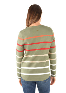 THOMAS COOK WOMENS EVELYN MILANO STRIPE KNIT JUMPER