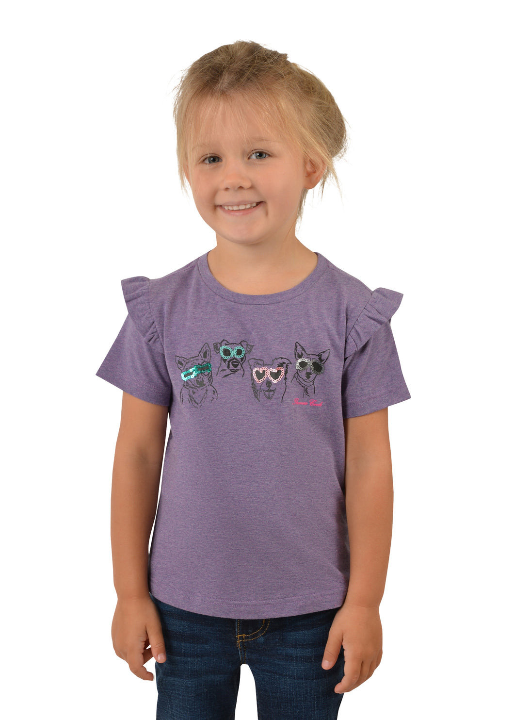 THOMAS COOK GIRLS LUNA FRILL SLEEVE TEE