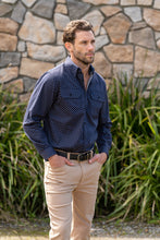 Load image into Gallery viewer, Thomas Cook Mens Mittagong Print 2-Pocket Long Sleeve Shirt
