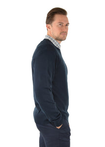 THOMAS COOK MENS OXLEY CREW NECK KNIT JUMPER