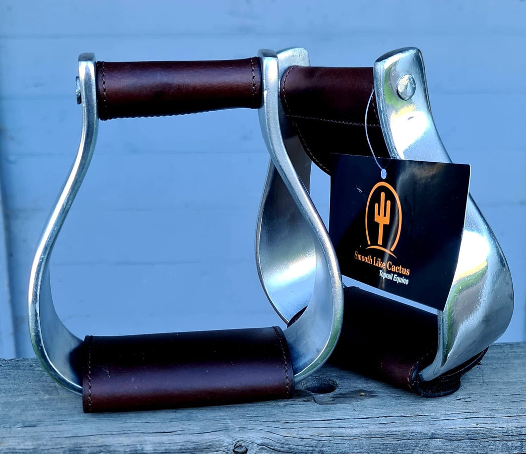 TOPRAIL ALUMINIUM OXBOW WITH NON SLIP LEATHER