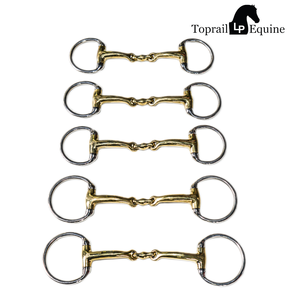 TOPRAIL EGGBUTT GERMAN SILVER ELLIPTICAL LOZENGE BIT