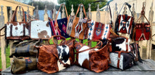 Load image into Gallery viewer, Toprail The Notebook Western Messenger Jersey Cowhide Bag
