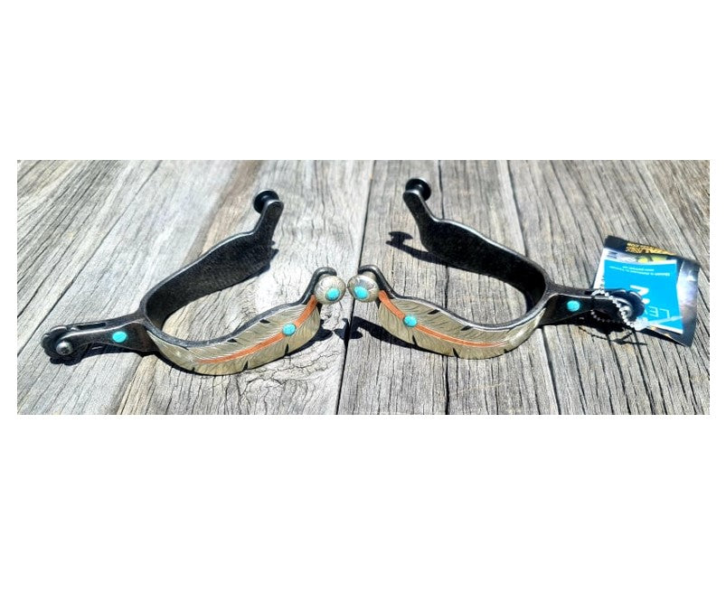 Toprail Equine Feather Shank Spurs