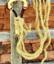 Load image into Gallery viewer, Toprail Futurity Crossover Headstall With Bosal &amp; Hair Macate Reins
