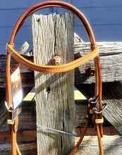 Load image into Gallery viewer, TOPRAIL HARNESS LEATHER RAWHIDE BRIDLE
