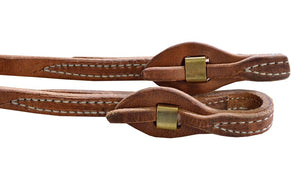 TOPRAIL HERMANN OAK LEATHER SPLIT REINS WITH QUICK CHANGE