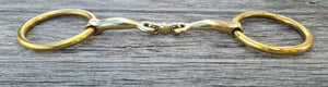 TOPRAIL MEDIUM BRASS LOOSE RING GERMAN SILVER ELLIPTICAL BIT