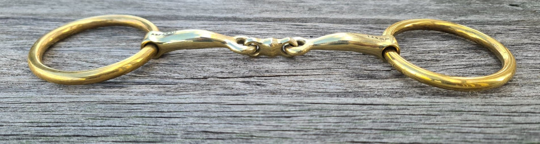 TOPRAIL MEDIUM BRASS LOOSE RING GERMAN SILVER ELLIPTICAL BIT