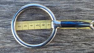 TOPRAIL MEDIUM LOOSE RING SWEET IRON LOCK-UP SNAFFLE