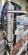 Load image into Gallery viewer, TOPRAIL EQUINE RAWHIDE PLAIT BRIDLE
