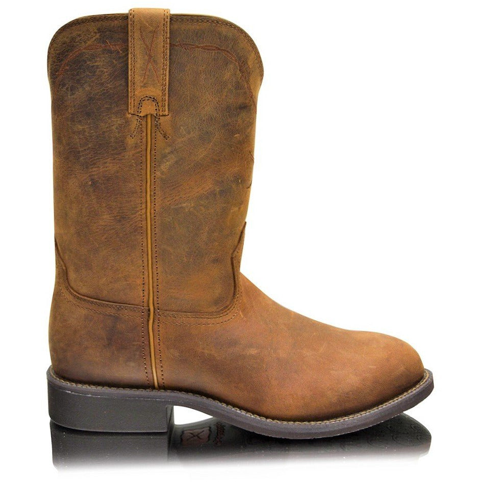 TWISTED X MENS ROPER WATERPROOF LEATHER BOOTS