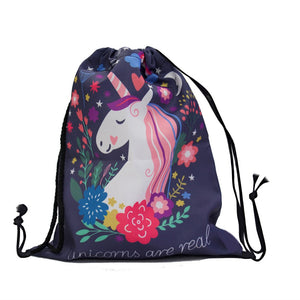 UNICORN DRAWSTRING BAG - UNICORNS ARE REAL