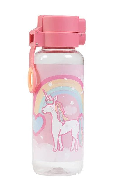 WATER BOTTLE 650ML - RAINBOW UNICORN