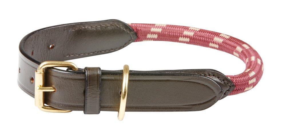 WEATHERBEETA ROPE LEATHER DOG COLLAR