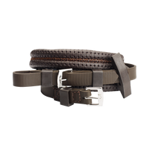 Load image into Gallery viewer, WINTEC EQUI-LEATHER GRIP REINS
