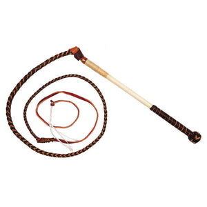 4FT REDHIDE STOCK WHIP - 4 PLAIT
