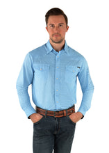 Load image into Gallery viewer, Wrangler Mens Clifton Print Logo Western Long Sleeve Shirt
