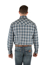 Load image into Gallery viewer, Wrangler Mens Gould Check Logo Western Long Sleeve Shirt
