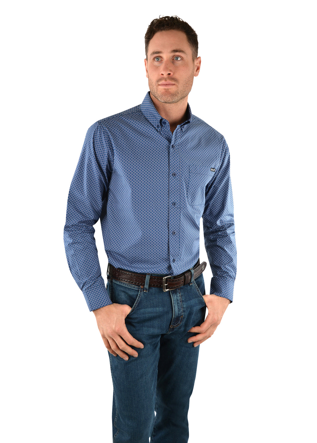 Wrangler Mens Mason Long Sleeve Shirt