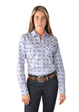 Load image into Gallery viewer, Wrangler Womens Martine Print Long Sleeve Western Shirt
