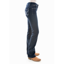 Load image into Gallery viewer, WRANGLER WOMENS MID RISE BOOT CUT JEANS
