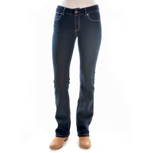 WRANGLER WOMENS MID RISE BOOT CUT JEANS