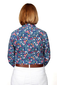 JUST COUNTRY WOMENS GEORGIE HALF BUTTON PRINT WORKSHIRT
