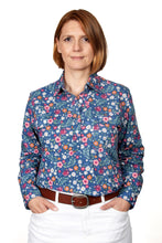 Load image into Gallery viewer, JUST COUNTRY WOMENS GEORGIE HALF BUTTON PRINT WORKSHIRT
