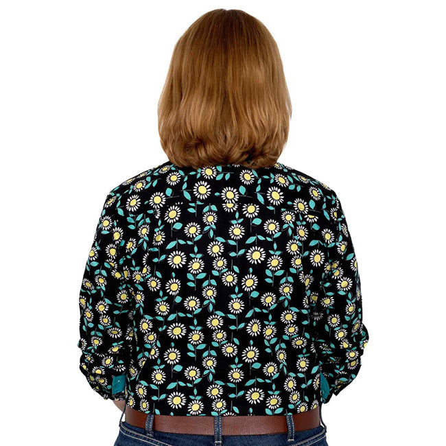 JUST COUNTRY WOMENS ABBEY FULL BUTTON PRINT WORKSHIRT